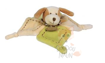  les zamigolos copain chien plat carré vert marron 